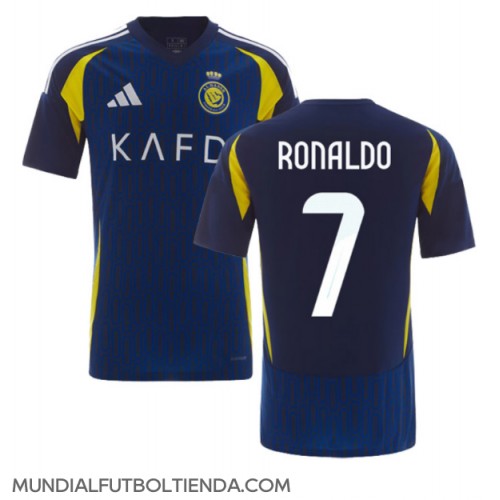 Camiseta Al-Nassr Cristiano Ronaldo #7 Segunda Equipación Replica 2024-25 mangas cortas